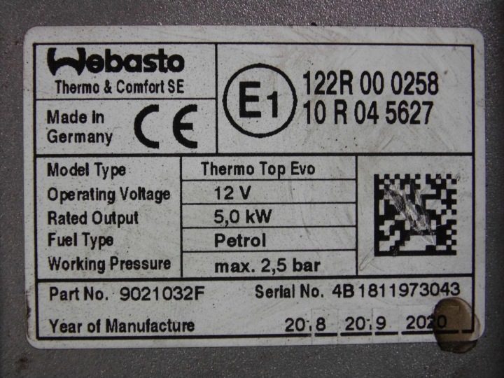 Автономный отопитель Webasto оригинальный Toyota RAV4 V 2018+ в сборе, фото 4