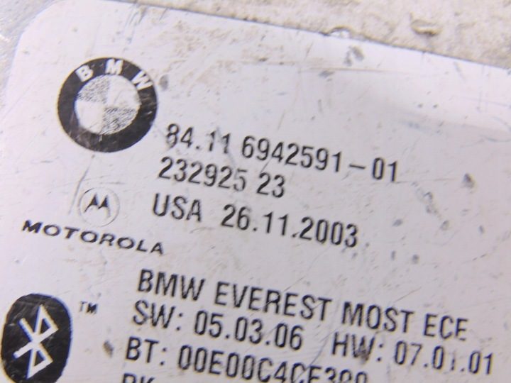 Модуль Bluetooth BMW E60 E63 E64 6948730, фото 3