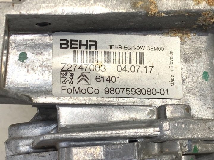 РАДИАТОР EGR PEUGEOT 508 I 9807593080 2.0 150 л.с. 10-18, фото 5