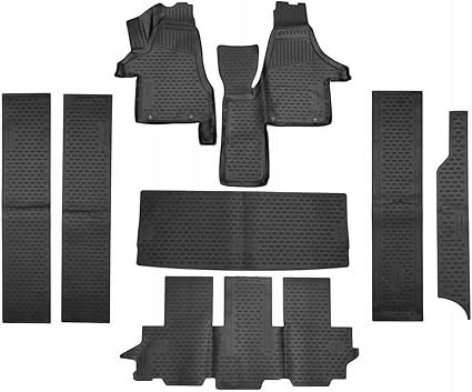 Коврики резиновые Novline VW Transporter T5 2003-2015 (Multivan, 7 мест), фото 1
