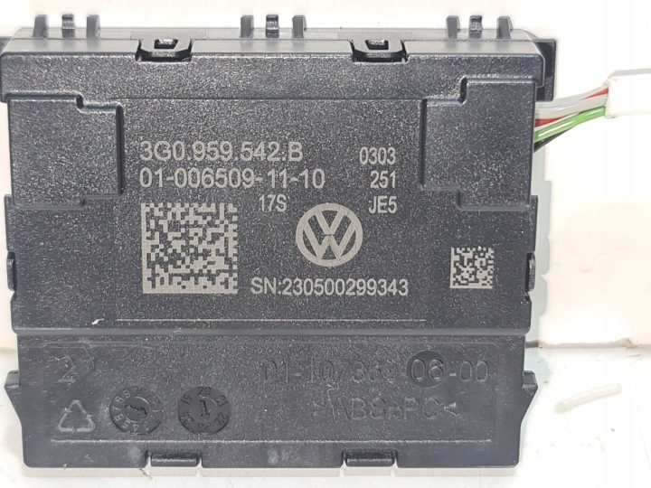 БЛОК УПРАВЛЕНИЯ РУЛЯ VW VOLKSWAGEN 3G0959542B, фото 3