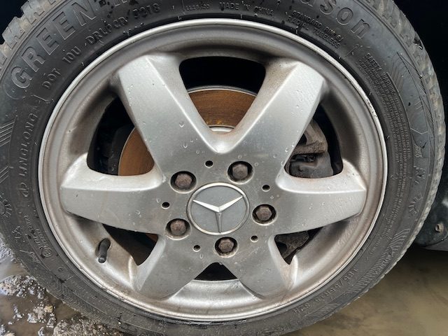 Mercedes A W168 колесо алюминиевое 4 шт. комплект 185/65R15 5X112 + колпаки, фото 3