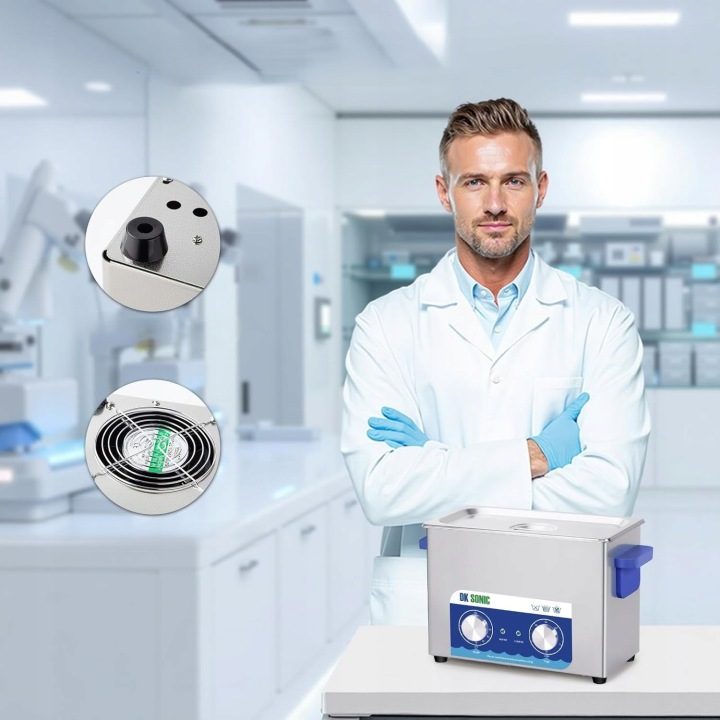 DK SONIC Ultrasonic Cleaner 4L – мойка stołowa с стали nierdzewnej M1859, фото 4