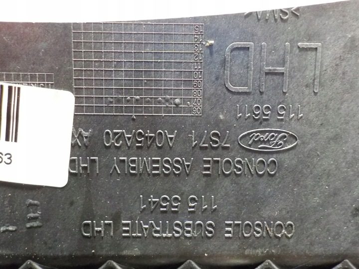 FORD MONDEO 2007 г. MK4 2.0TDCI 140 л.с. ТОННЕЛЬ ŚRODKOWY+PODŁOKIETNIK 7S71A042B60, фото 8