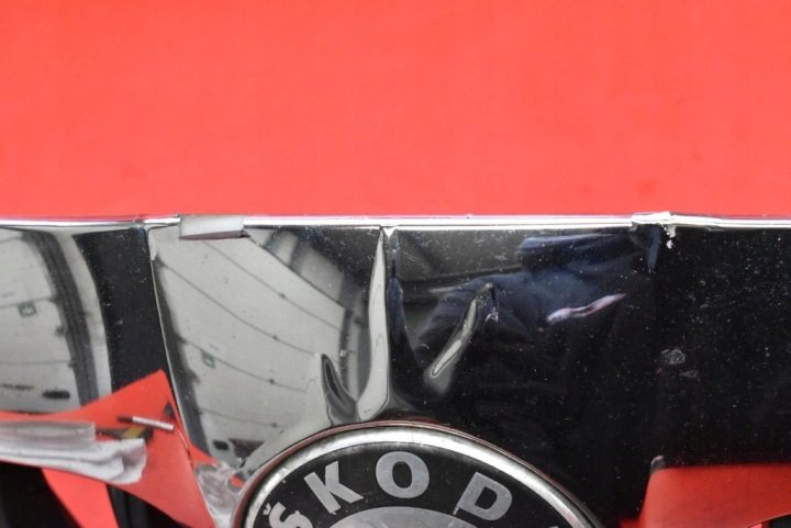 РЕШЕТКА РАДИАТОРА ЧЕРНАЯ ХРОМ 1Z0853651C SKODA OCTAVIA 2 II 08-13, фото 6