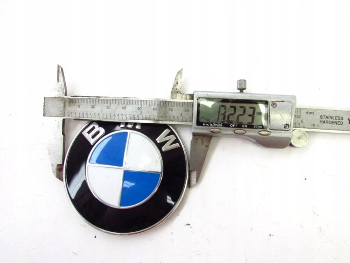 BMW ЭМБЛЕМА ЗНАЧОК ЛОГОТИП КРЫШКИ КАПОТА ОРИГИНАЛЬНЫЙ ДИАМЕТР 82 мм 7463692, фото 4