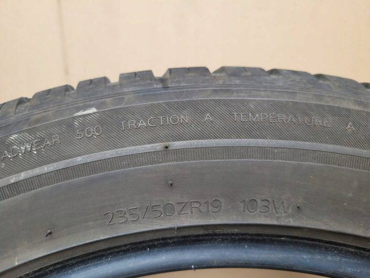Шина всесезонная Hankook Kinergy 4S2 X H750A 235/50ZR19 103 Вт сцепление на снегу (3PMSF), фото 3