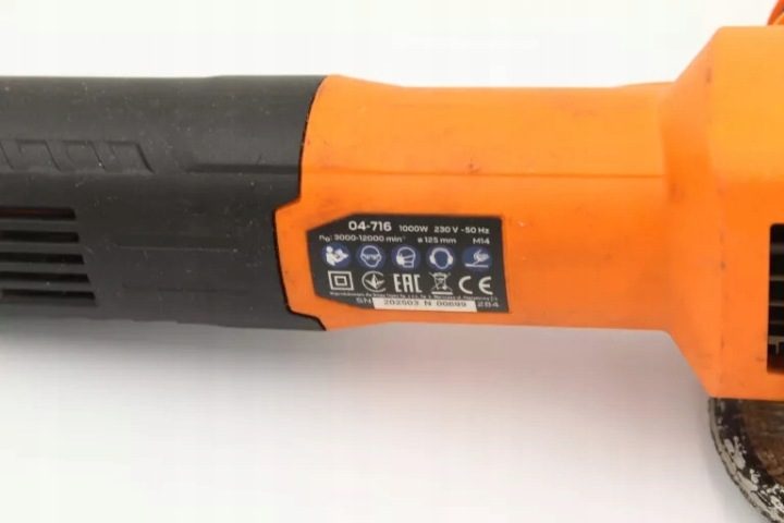 NEO TOOLS угловая шлифмашина 1000W, 125 мм 04-716, фото 4