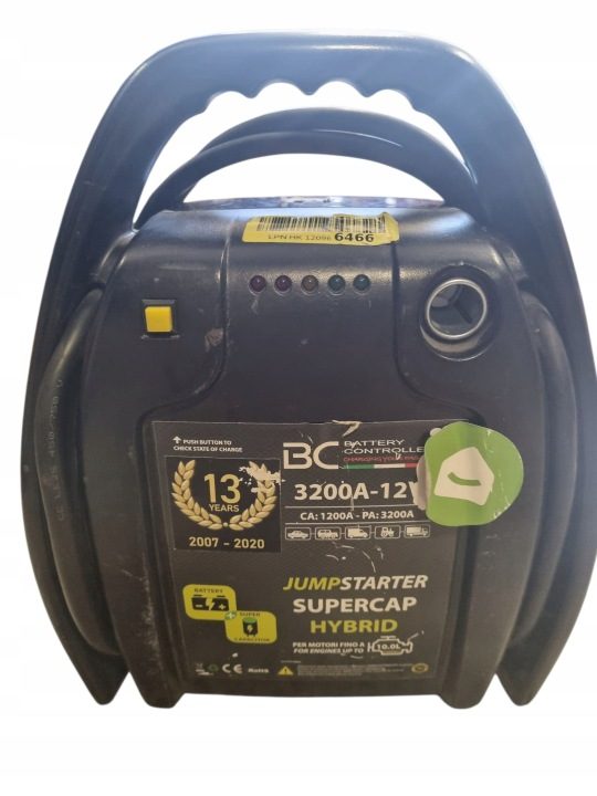 BCBattery Jumpstarter гибридный superkondensator с baterią 12 В, 3200A, фото 1