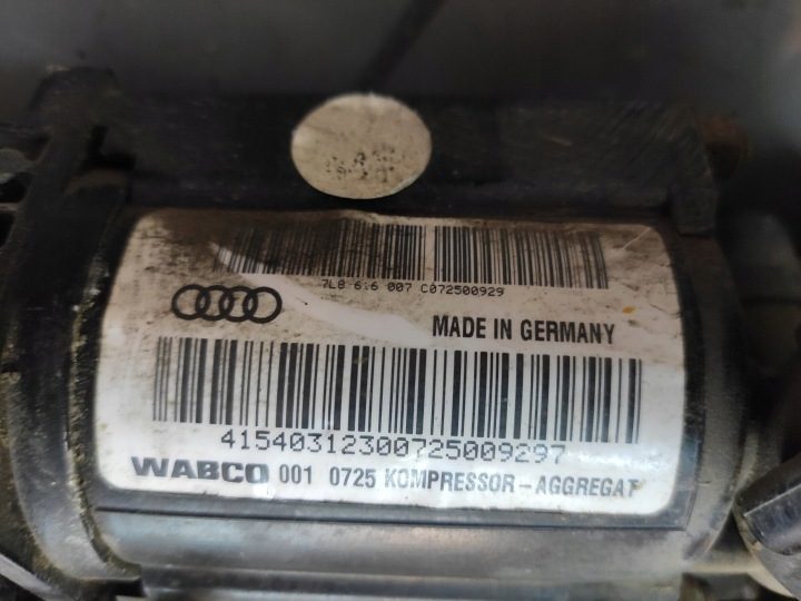 Audi Q7 4L 4.2 TDI компрессор пневмоподвески насос оригинал исправный 7L8616006C, фото 13