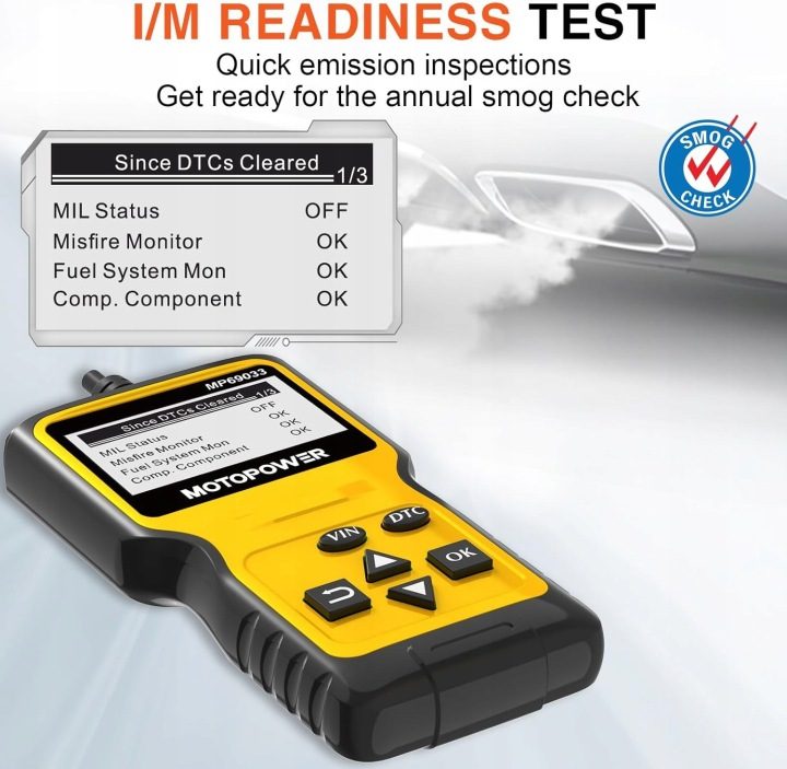 ТЕСТЕР ДИАГНОСТИЧЕСКИЙ СКАНЕР OBD2 MOTOPOWER MP69033, фото 3