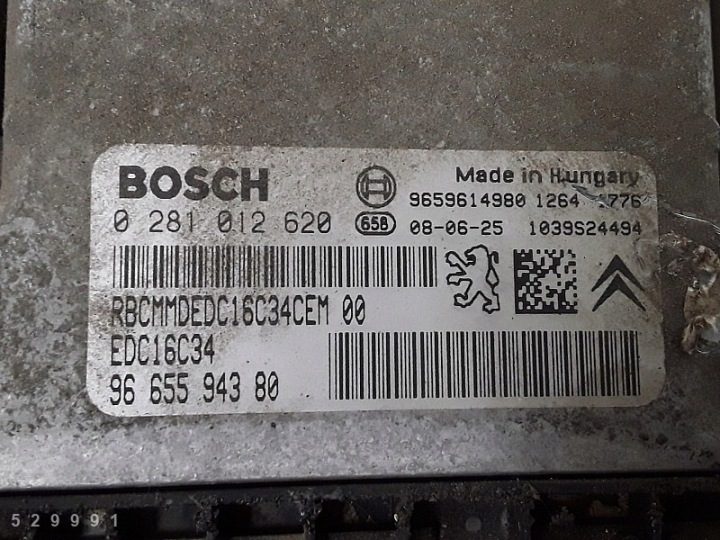 2007 Citroen Berlingo ЭБУ 1600diesel 9665594380, фото 4