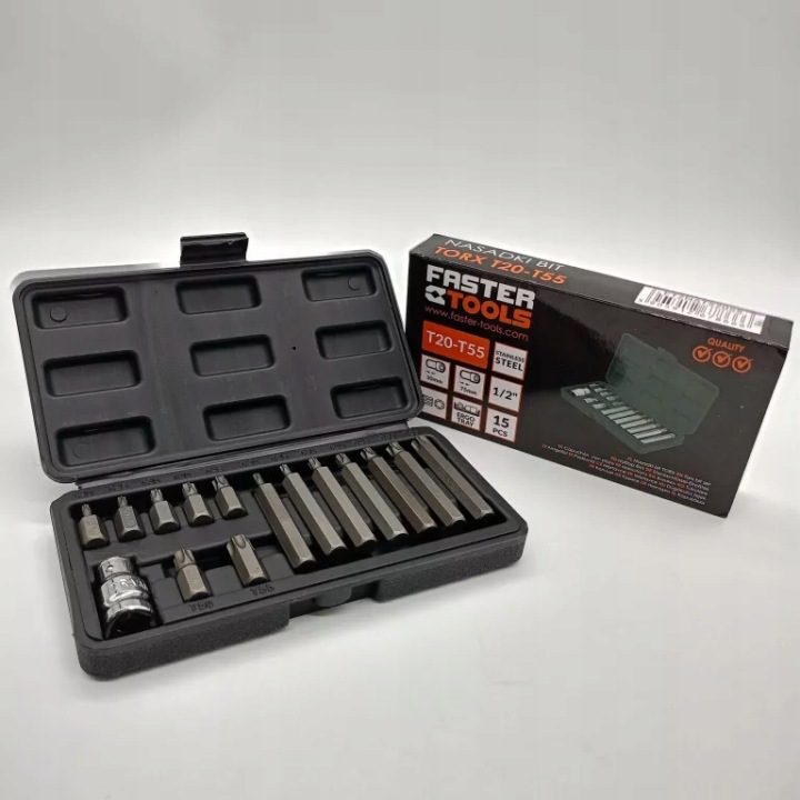 FASTER TOOLS Комплект 14 cz. 1/2" Torx, фото 1