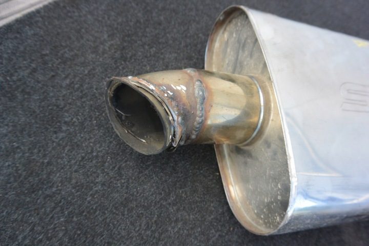 Глушитель средний Slide 63,5 мм 304SS 350 мм, фото 3