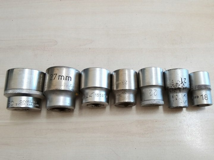 Набор головок 1/2" 6-kątnych 18-30mm GERMANY, фото 2