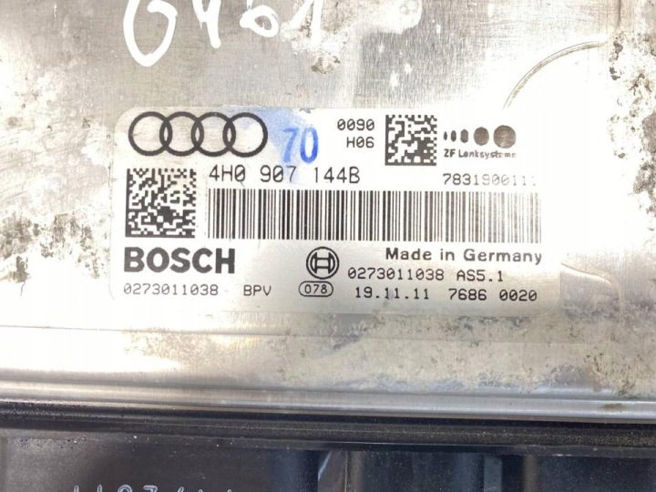 Audi A8 S8 D4 4H 2012 Модуль / Блок управления ЭУР руля 4H0907144B, фото 2