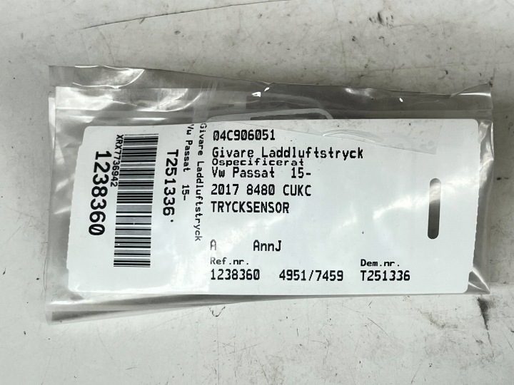 Датчик давления MAP Volkswagen Jetta VII 1.4 TSI, фото 3
