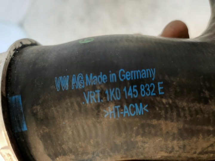 ТРУБЫ ИНТЕРКУЛЕРА AUDI 1.9 2.0 TDI 1K0145832E, фото 2