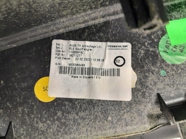 AUDI A4 B9 РЕСТАЙЛИНГ РУЧКА ДВЕРИ КОЖА БЕЛАЯ СТРОЧКА ЛЕВАЯ 8W0867373A, фото 9