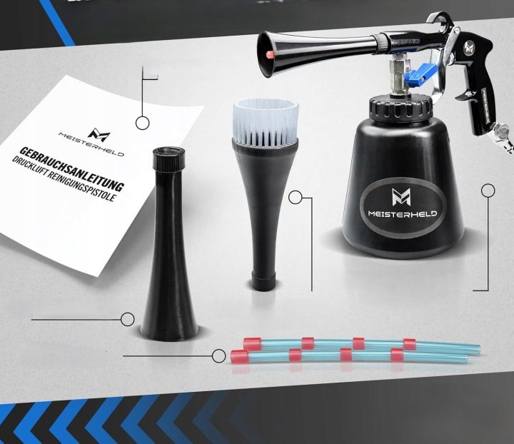 Пистолет пневматический для очистки MEISTERHELD DRP1001 1L, фото 11