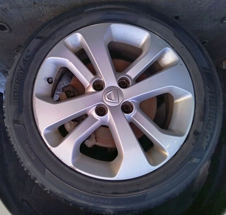 Литые диски 16 Świeże Шины Hankook 4S 22 г. Dacia Lodgy Dokker, фото 4