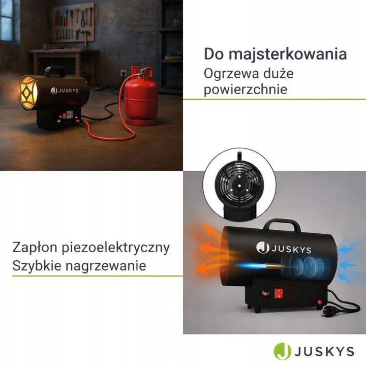 ОТОПИТЕЛЬ ГАЗОВЫЙ 30 кВт MOBILNA ВЕНТИЛЯТОР ОБОГРЕВАТЕЛЬ ПЕЧКА + ШЛАНГ РЕДУКТОР, фото 8