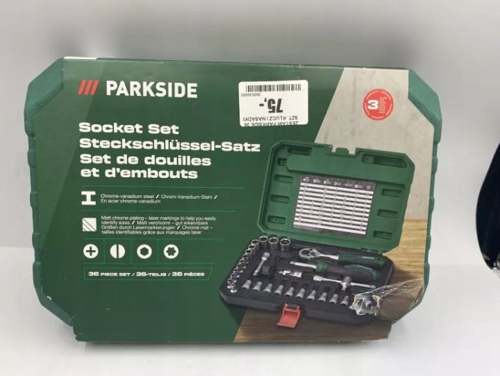 Комплект торцевых головок трещотка Parkside 36 шт., фото 1