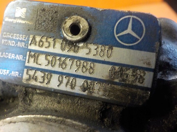 SPRINTER W906 2.2 CDI 11 г. 129 л.с. 651 турбина A6510905380, фото 5