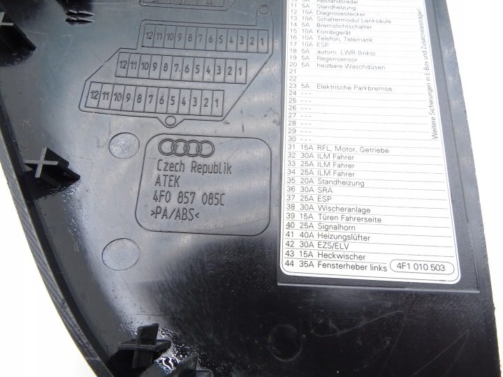 ЗАГЛУШКА КОНСОЛИ ЛЕВАЯ 4F0857085C Audi A6 C6, фото 3