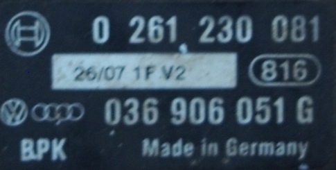 ДАТЧИК ДАВЛЕНИЯ MAP AUDI / SEAT / SKODA / VW 036906051G 0261230081, фото 3