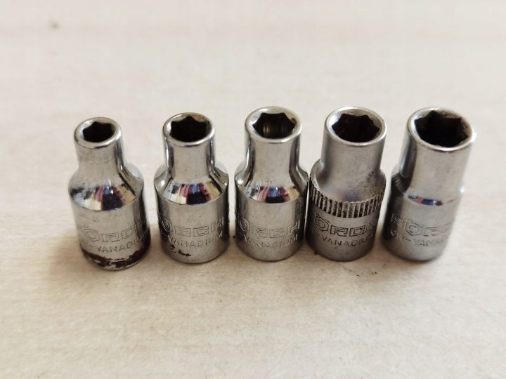 Насадки 1/4" 6-kątne FORCH 4, 5, 5.5, 6, 7 мм, фото 1