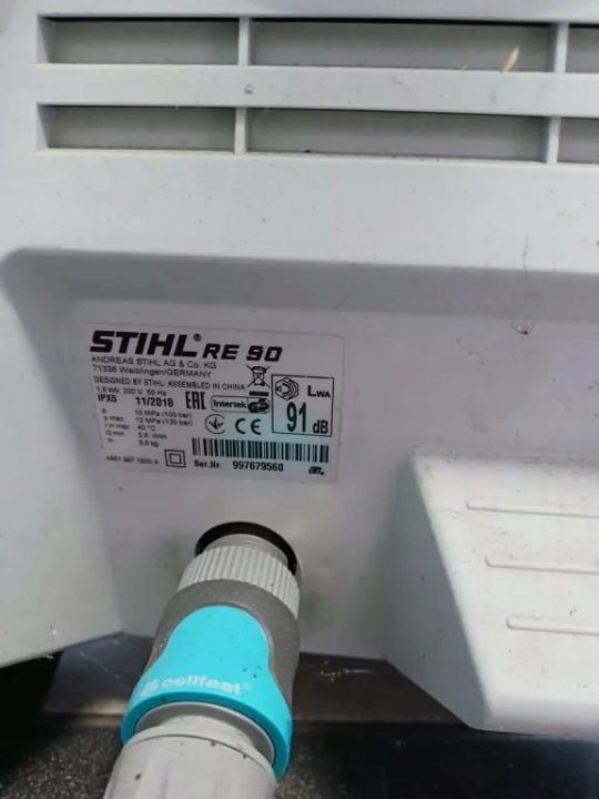 STIHL Мойка высокого давления электрическая 100 бар 2100W RE 90, фото 7