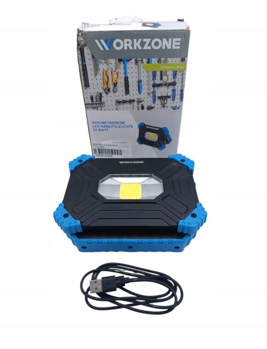 Аккумуляторная фара рабочего света LED WORKZONE 20 Вт, фото 1