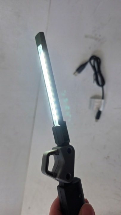 ЛАМПА ПЕРЕНОСНАЯ LED ФОНАРИК МАГНИТ 270° USB 5 РЕЖИМОВ МОЩНЫЙ, фото 10