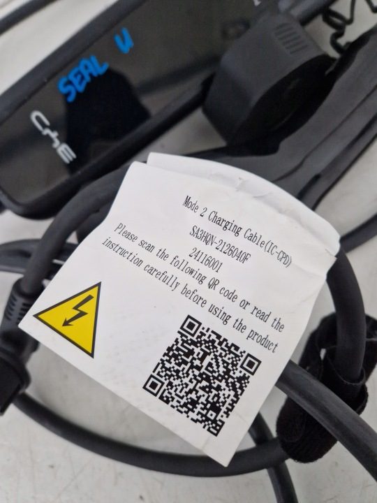 Кабель зарядки батареи разъем EU BYD SEAL U 2126040F 24116001, фото 5