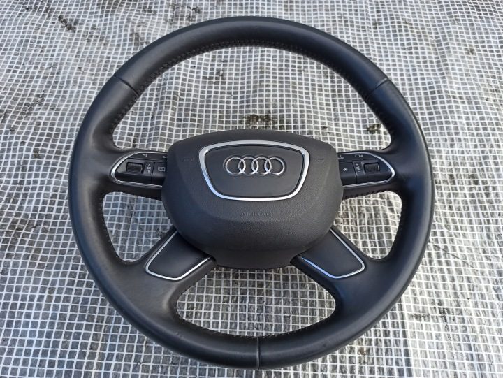 AUDI A6 C7 4G0 РУЛЬ КОЖАНЫЙ 4 RAMIENNA МУЛЬТИФУНКЦИОНАЛЬНЫЙ ПОДУШКА БЕЗОПАСНОСТИ, фото 1