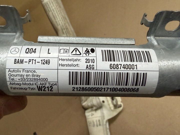 Mercedes E-класс W212 седан Airbag шторка левая 608740001 разборка, фото 4