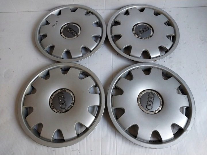 4× Колпак Audi OE Оригинальный 16" серебристый, фото 5