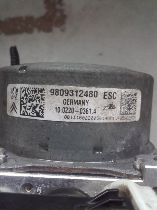 PEUGEOT 2008 НАСОС ABS 9809312480, фото 4
