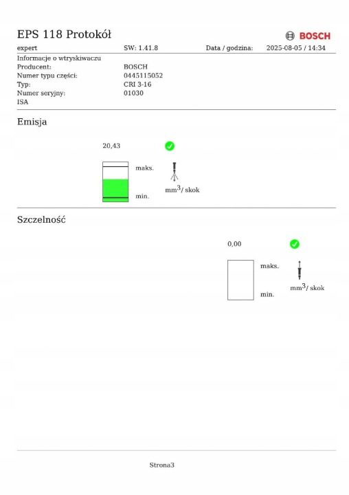 AUDI A6 3.0TDI ФОРСУНКА 059130277AH BMK BOSCH 0445115052 ТЕСТ, фото 7