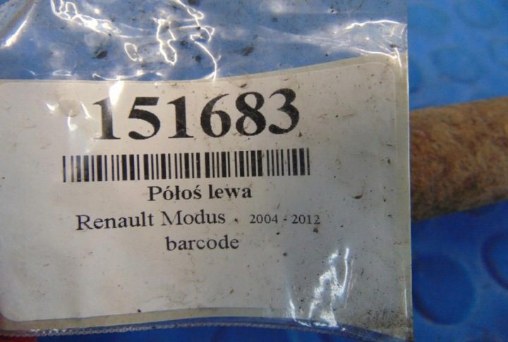 RENAULT MODUS 1.5DCI ПОЛУОСЬ ЛЕВАЯ, фото 4