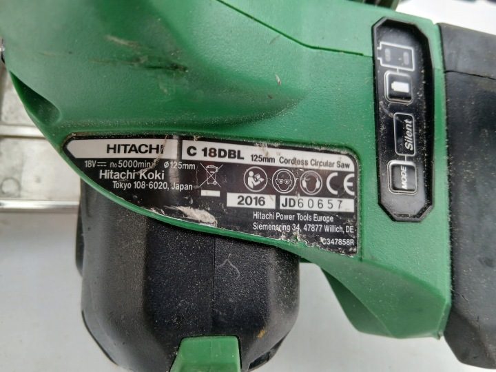 Пила дисковая 18V 125 мм HiKOKI C18DBL BODY без аккумулятора, фото 6