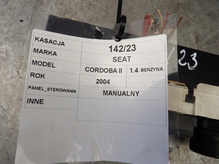 SEAT CORDOBA II 6L Панель печки, фото 4