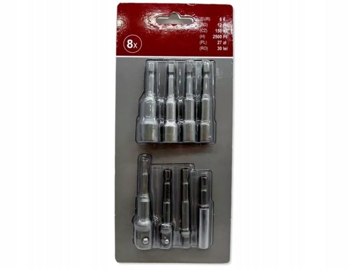 КОМПЛЕКТ ADAPTERÓW ДЛЯ НАСАДОК 1/4” 3/8” 1/2” 3 шт., фото 1