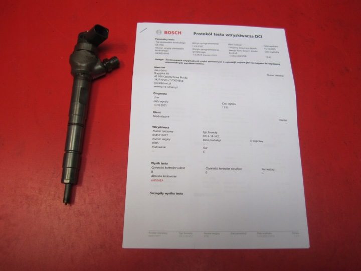 Форсунка VW Seat Skoda Audi 1.6 TDI CLH 0445110477 04L130277G Тест 2013 г., фото 1