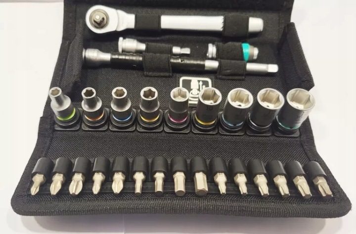 Трещотка с головками 1/4", комплект 28-cz. Zyklop Металл Switch WERA, фото 4
