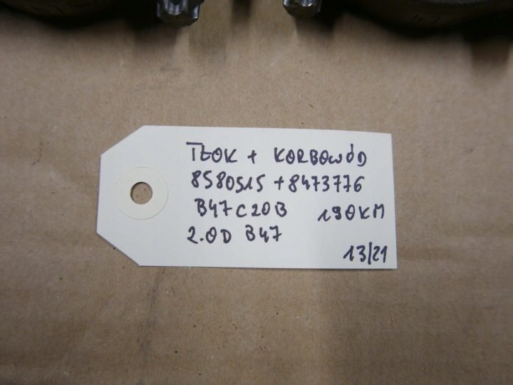 BMW F39 F48 G30 ПОРШЕНЬ ШАТУН B47C20B 2.0d 190 л.с., фото 16