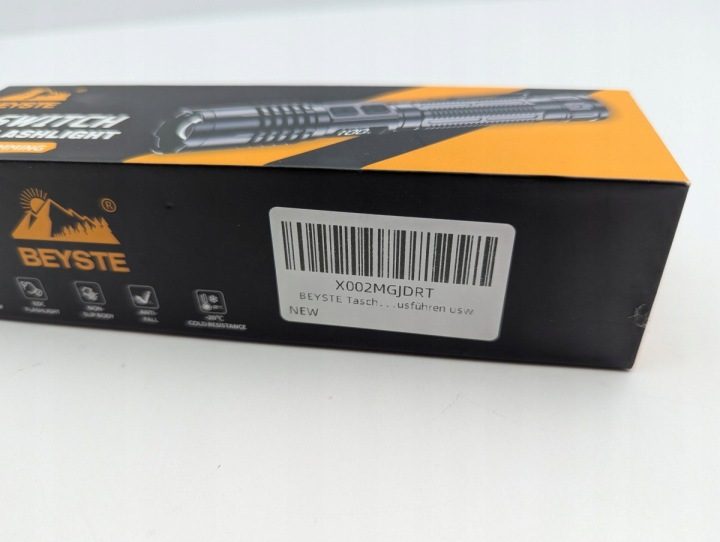 Фонарик Beyste 2-Switch LED Flashlight, фото 2