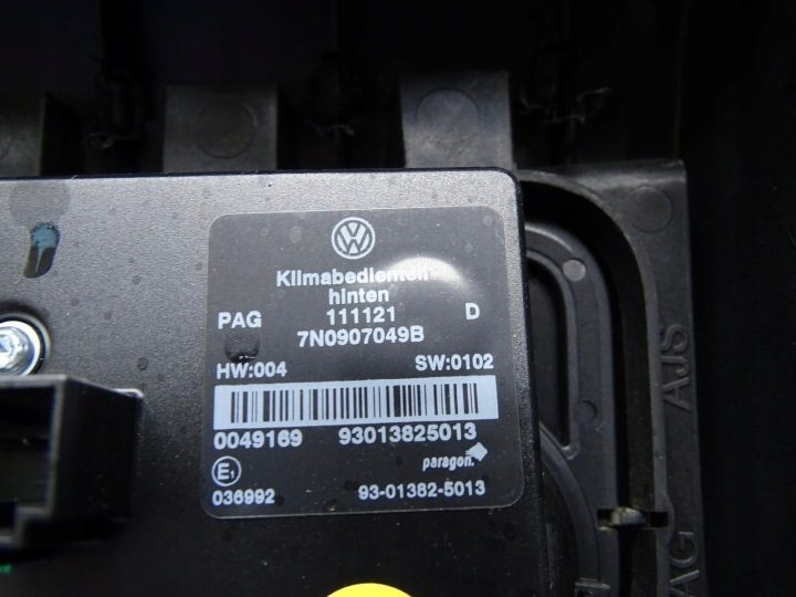 Тоннель защита бардачок панель кондиционера задняя 7N0907049B Seat Alhambra II 7N, фото 14