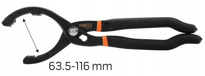 Ключ odgięty szczypcowy для фильтров масла 116 мм 11-240 NEO TOOLS, фото 7